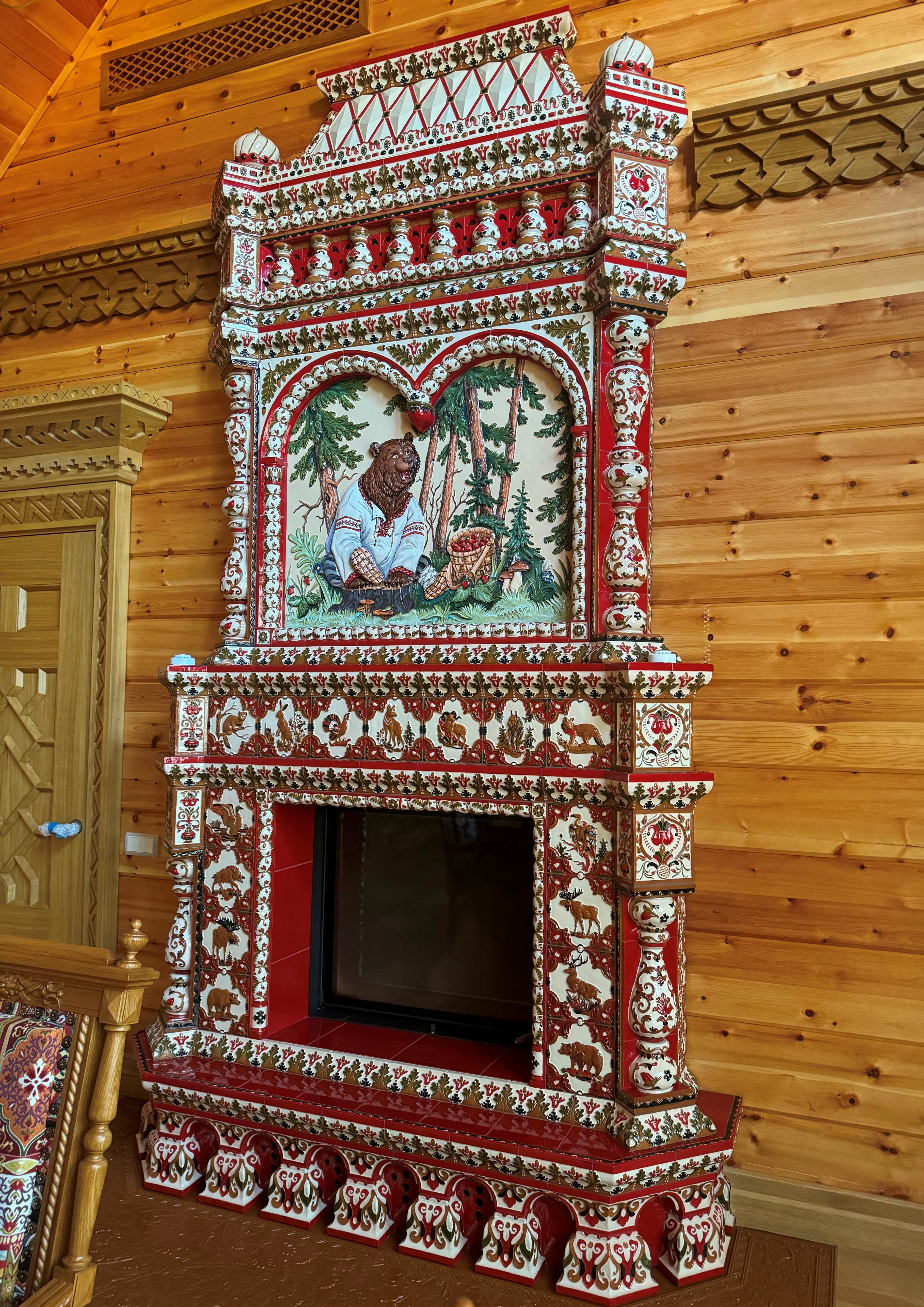 Камин "Медведь" — Керамическая мастерская Сергея Лебедева