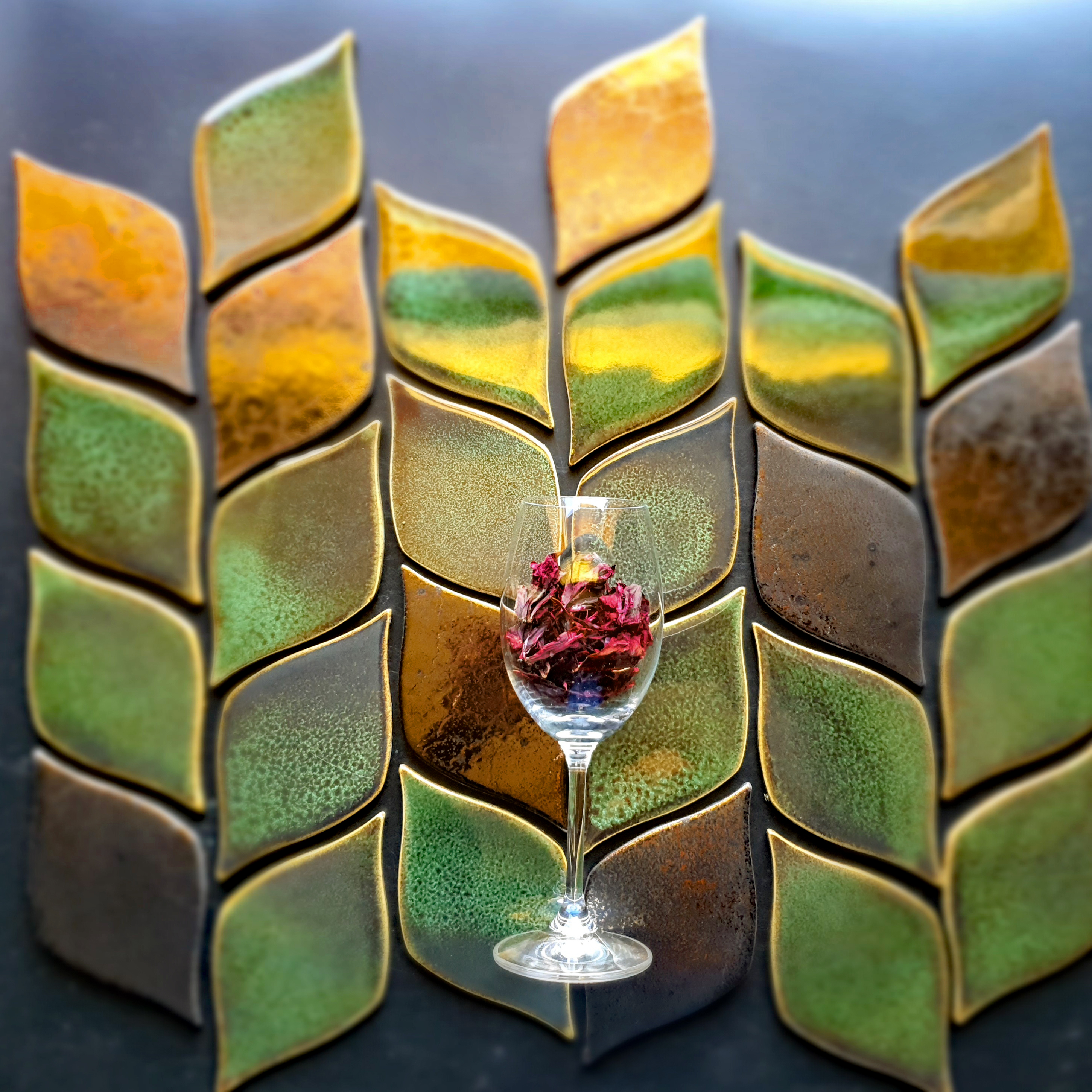Плитка Листья — 140х80 147 — Line Ceramic