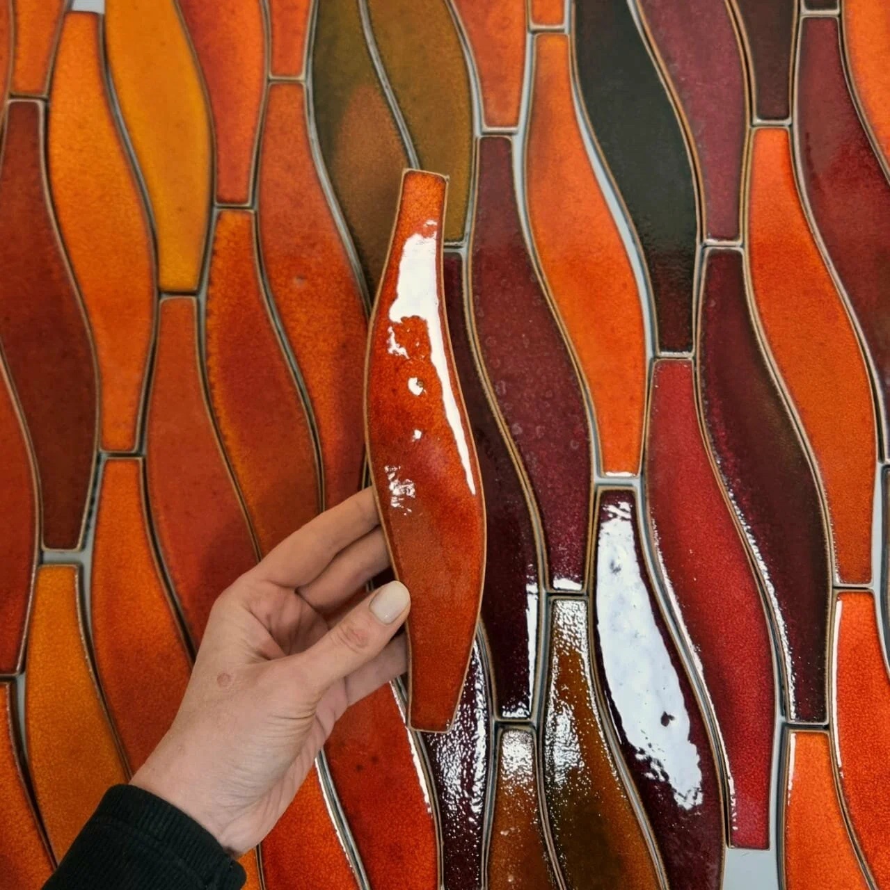 Плитка Волна — 250х50 118 — Line Ceramic
